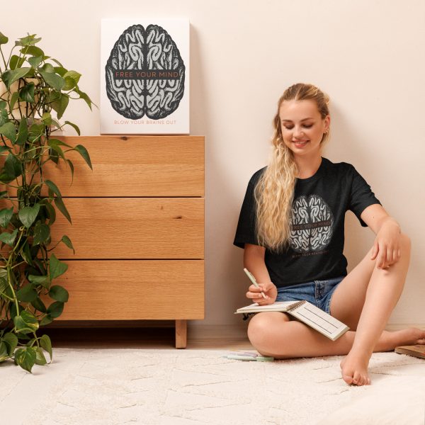 Free your mind - Blow your brains out Unisex t-shirt - Image 6