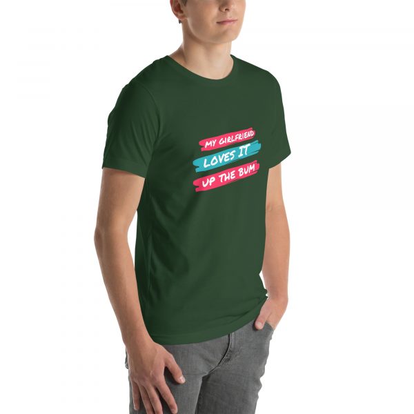 My girlfriend loves it up the bum Unisex t-shirt - Image 25