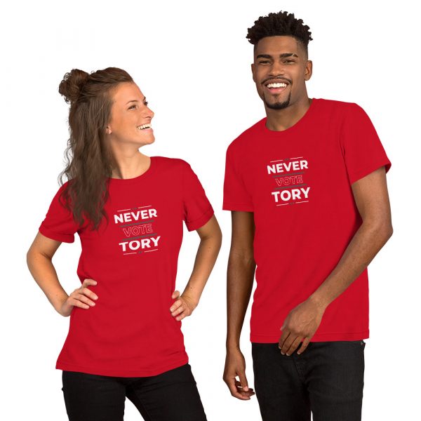 Never Vote Tory Unisex t-shirt - Image 9