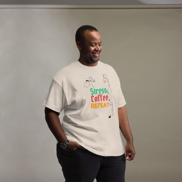 Stress, Coffee, Repeat Unisex classic tee - Image 4