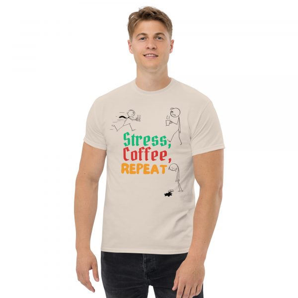 Stress, Coffee, Repeat Unisex classic tee - Image 5