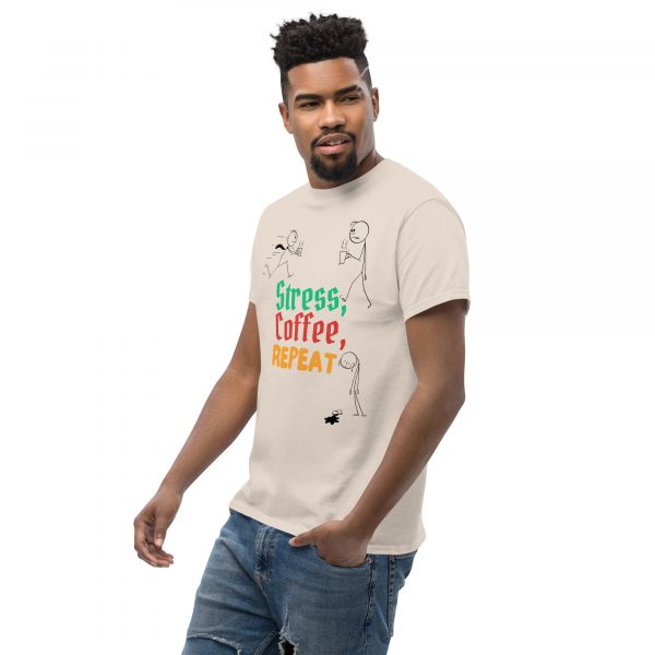 Stress, Coffee, Repeat Unisex classic tee - Image 3