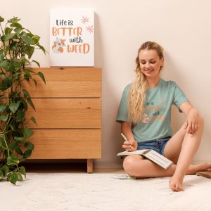 Life is better with weed Unisex t-shirt
