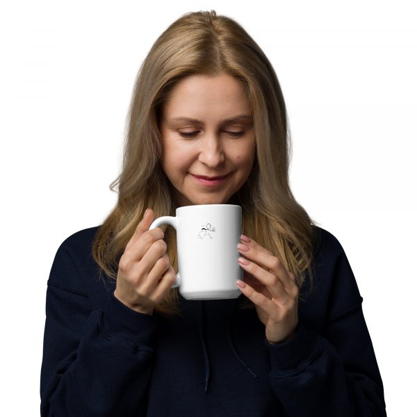 Stress, Coffee, Repeat White glossy mug - Image 4