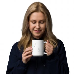 Stress, Coffee, Repeat White glossy mug