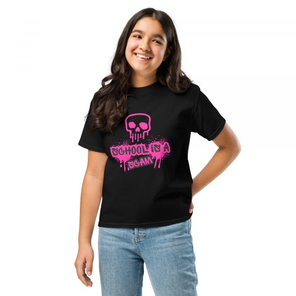 School Is A Scam  Youth classic tee - Image 5