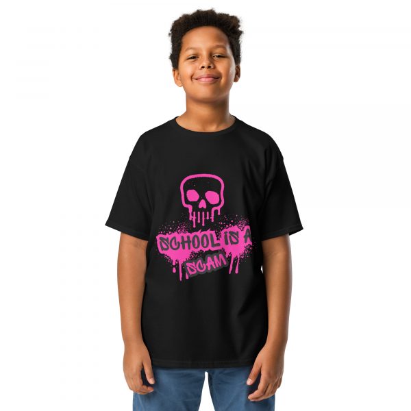 School Is A Scam  Youth classic tee - Image 6