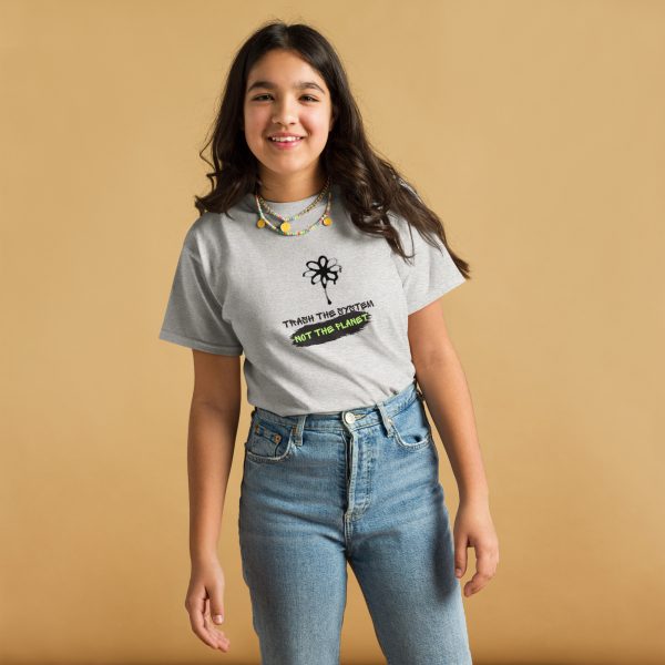 Trash the System, Not the Planet Youth classic tee - Image 3
