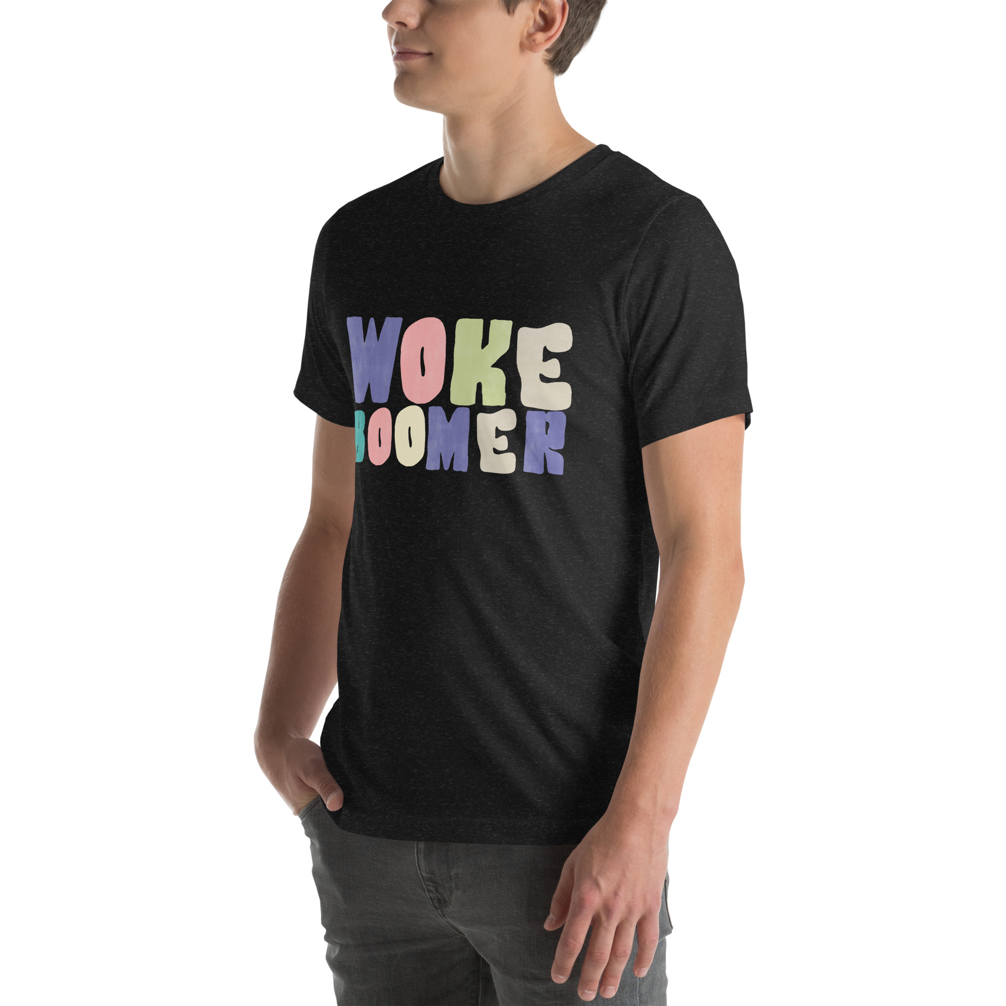 Woke Boomer T-Shirt | Funny Woke Boomer Tee | Punk Boomer Shirt | Alternative Political Gift | Retro Protest Graphic Tee - Image 4