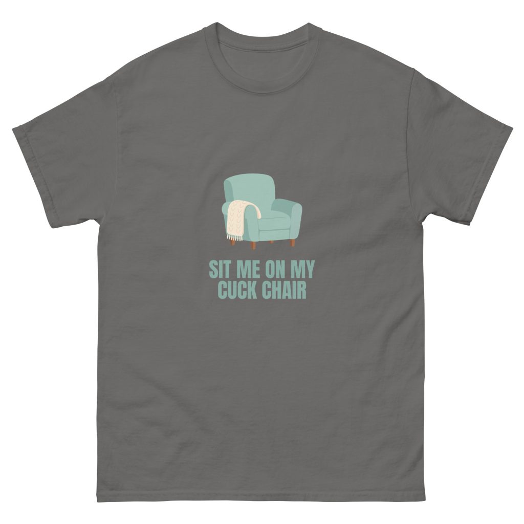 Cuck Chair T Shirt, Funny Cuckold Shirt, Dark Humour Graphic Tee, Adult Joke Shirt, Stag Do Gift