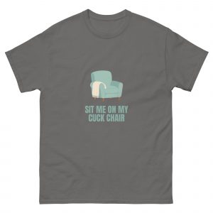 Cuck Chair T Shirt, Funny Cuckold Shirt, Dark Humour Graphic Tee, Adult Joke Shirt, Stag Do Gift